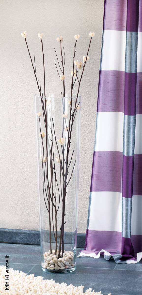 Vase klar Glas B/H/L: ca. 19x70x19 cm
