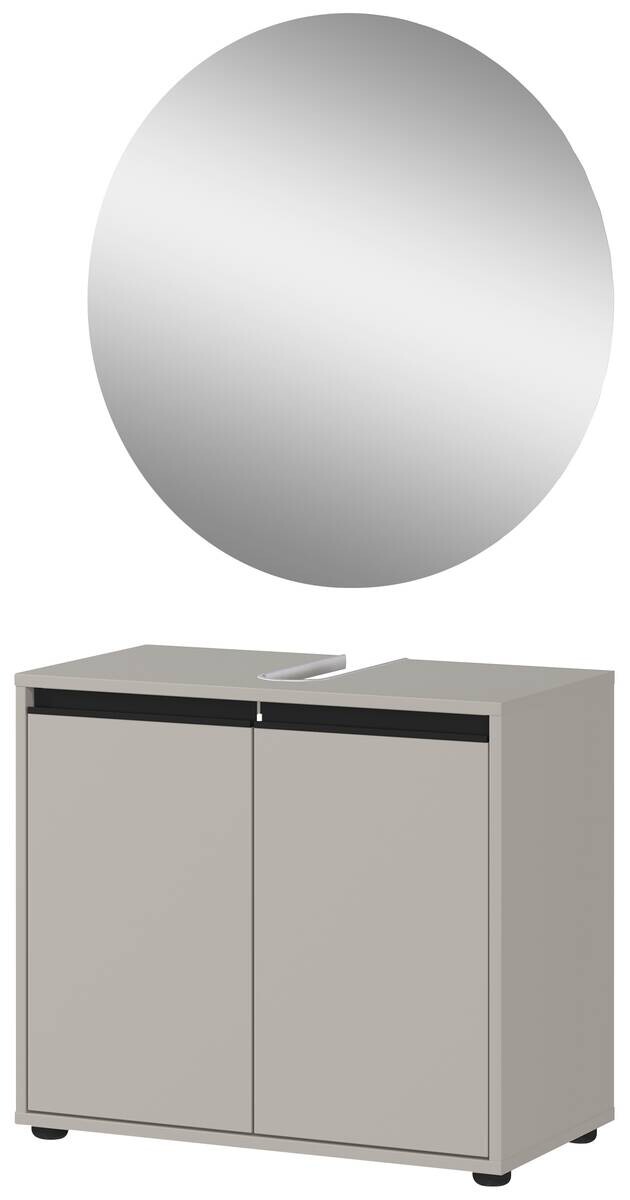 Badezimmer-Set 9941-186 steingrau B/H/T: ca. 60x200x34 cm