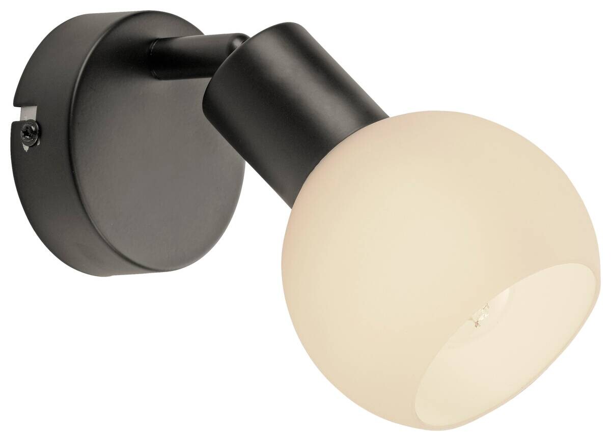 Just Light Spot 1flg. schwarz B/H/L: ca. 14x18x14 cm E14 1 Brennstellen