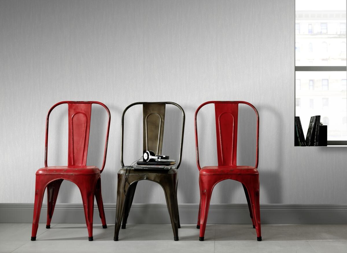 Vliestapete Struktur grau B/L: ca. 53x1005 cm