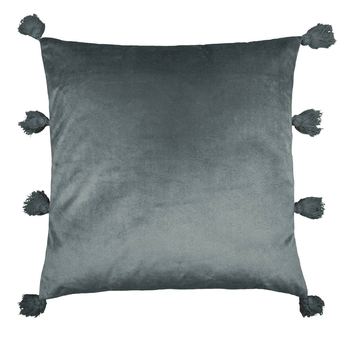 Dekokissen anthrazit 100% Polyester B/L: ca. 45x45 cm