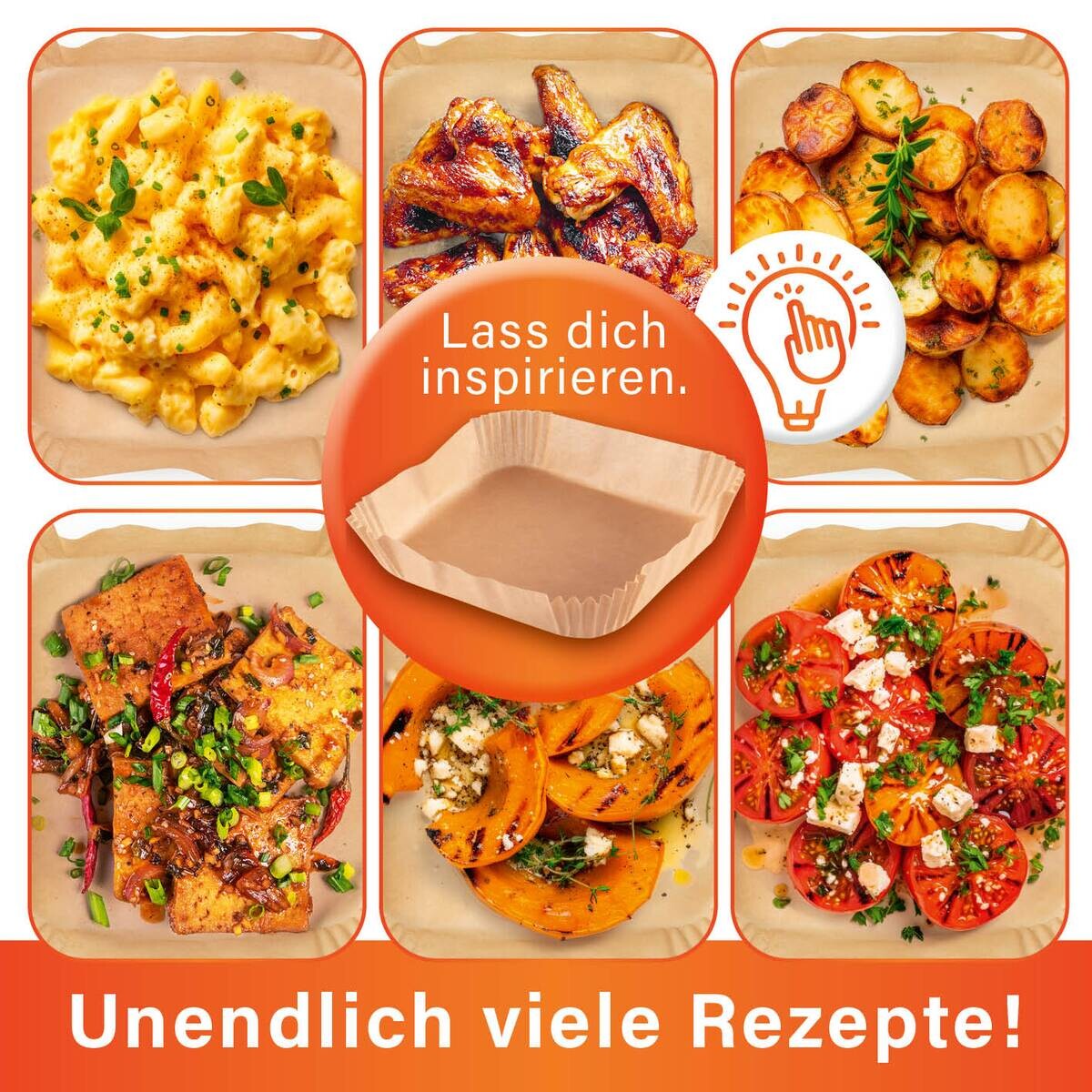 GOURMETmaxx Backpapier H/D: ca. 8x22,5 cm