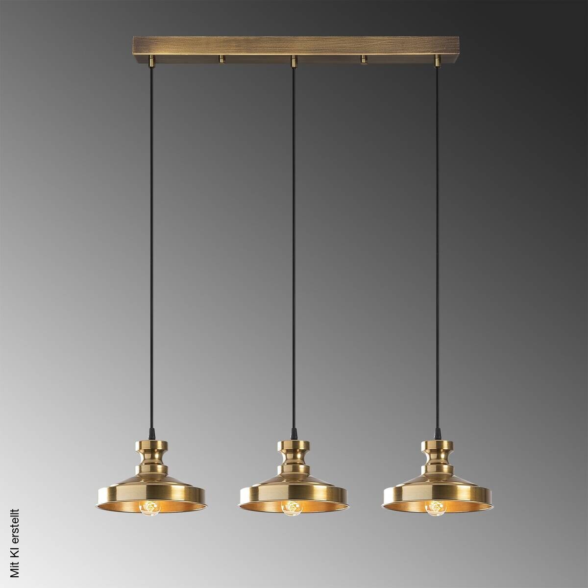 Opviq Pendelleuchte Berceste Metall B/H/T/L: ca. 72x109x22x72 cm E27 3 Brennstellen