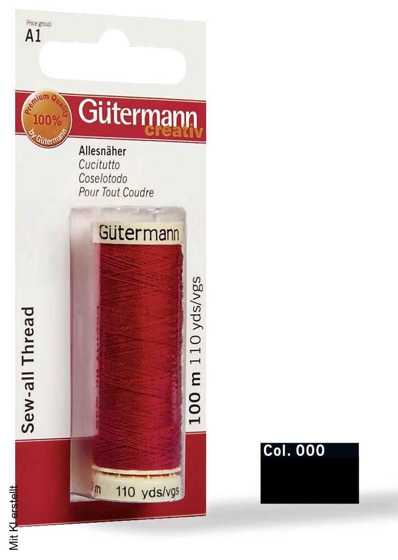 Gütermann Nähgarn schwarz 100% Polyester L: ca. 10000 cm