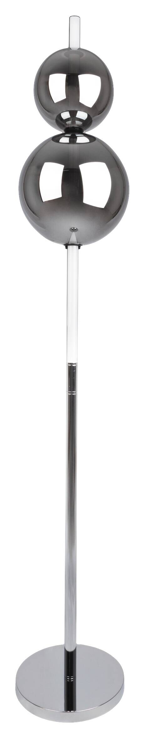 Näve Leuchten Stehlampe 2072042 Chrom Rauch Metall Glas H/D: ca. 149,7x25 cm