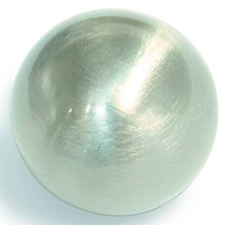 Boviva Endknopf Kugel silber Metall D: ca. 1,6 cm