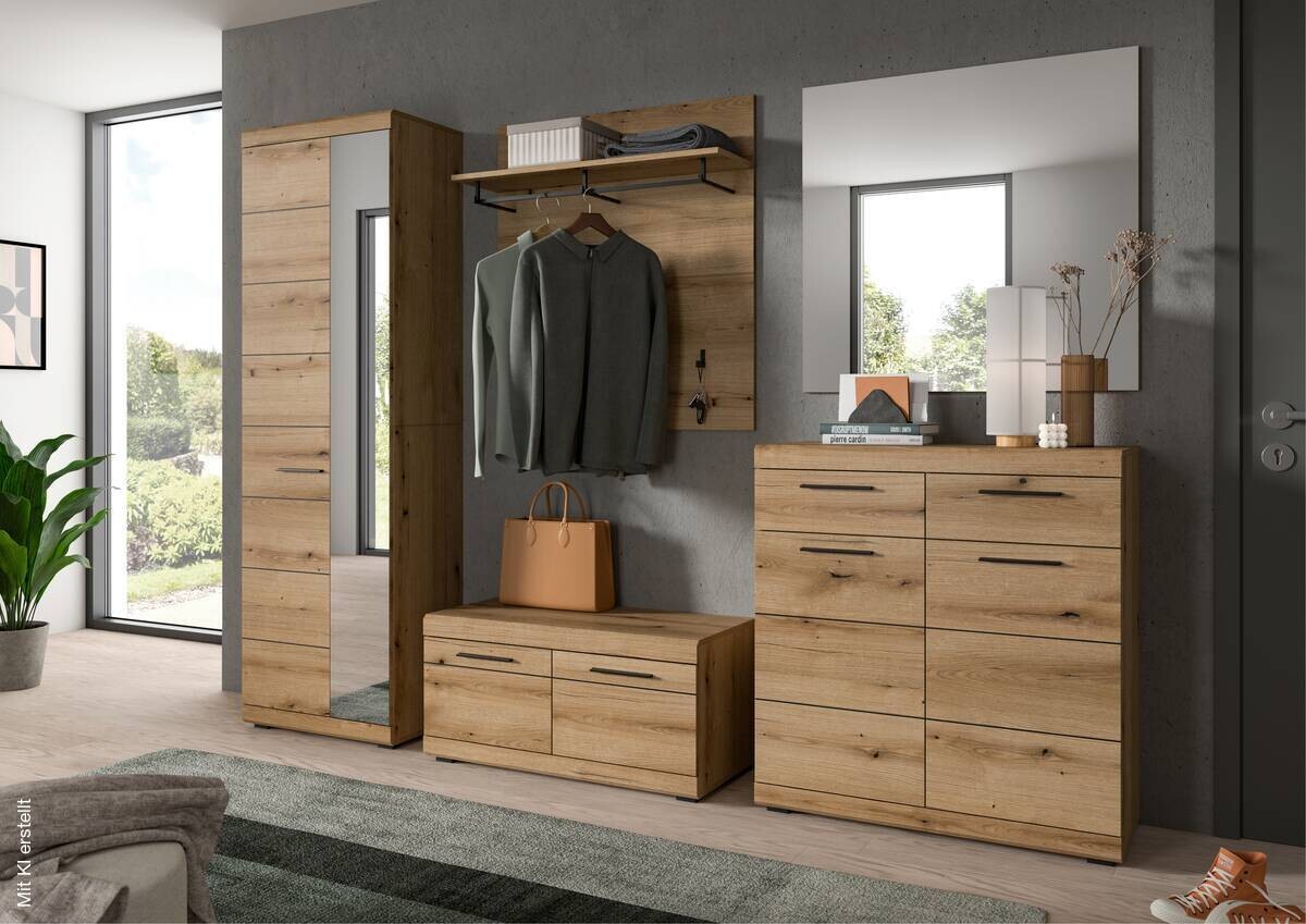 Garderobe SCOUT Evoke Oak Nachbildung B/H/T: ca. 272x197x40 cm