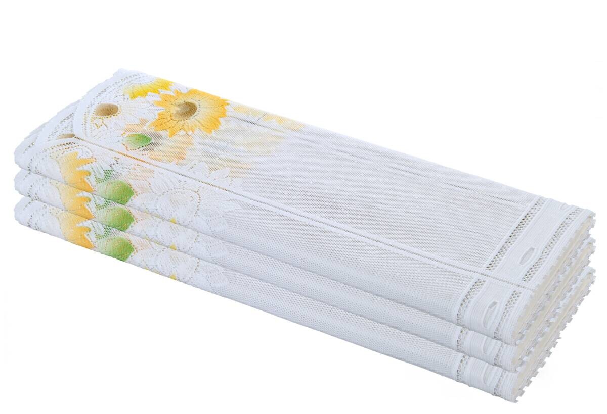 Scheibengardinen-Meterware Sommer bunt 100% Polyester H: ca. 50 cm