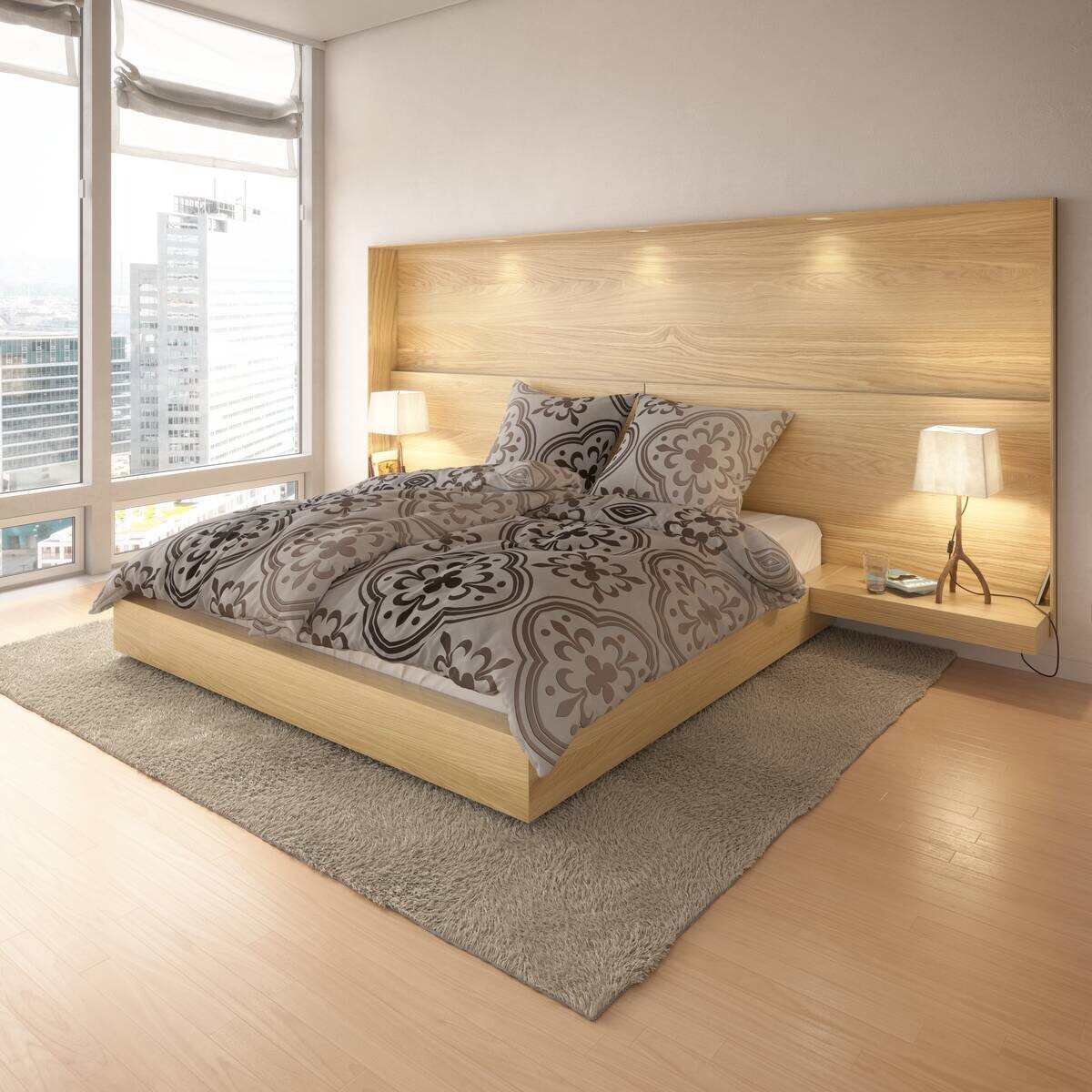 Baumwoll Bettwäsche Renforce braun Baumwolle B/L: ca. 135x200 cm