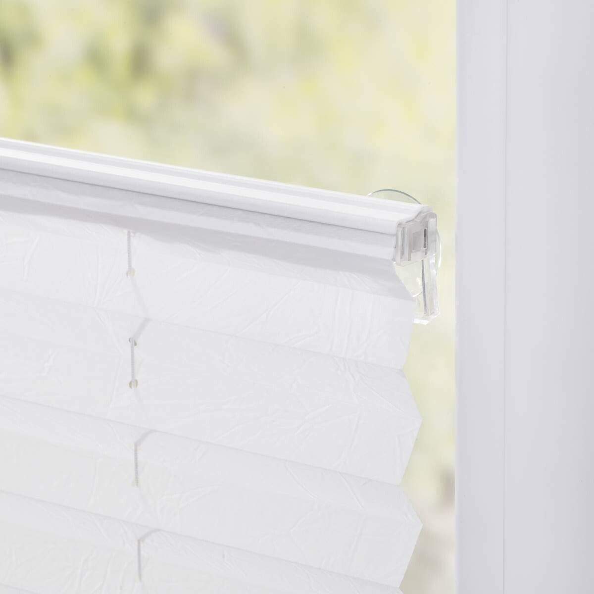 LICHTBLICK Spannplissee weiß B/L: ca. 70x130 cm