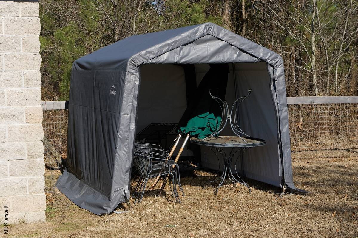 ShelterLogic Gartenhaus Shed-in-a-Box grau B/H/L: ca. 300x240x300 cm