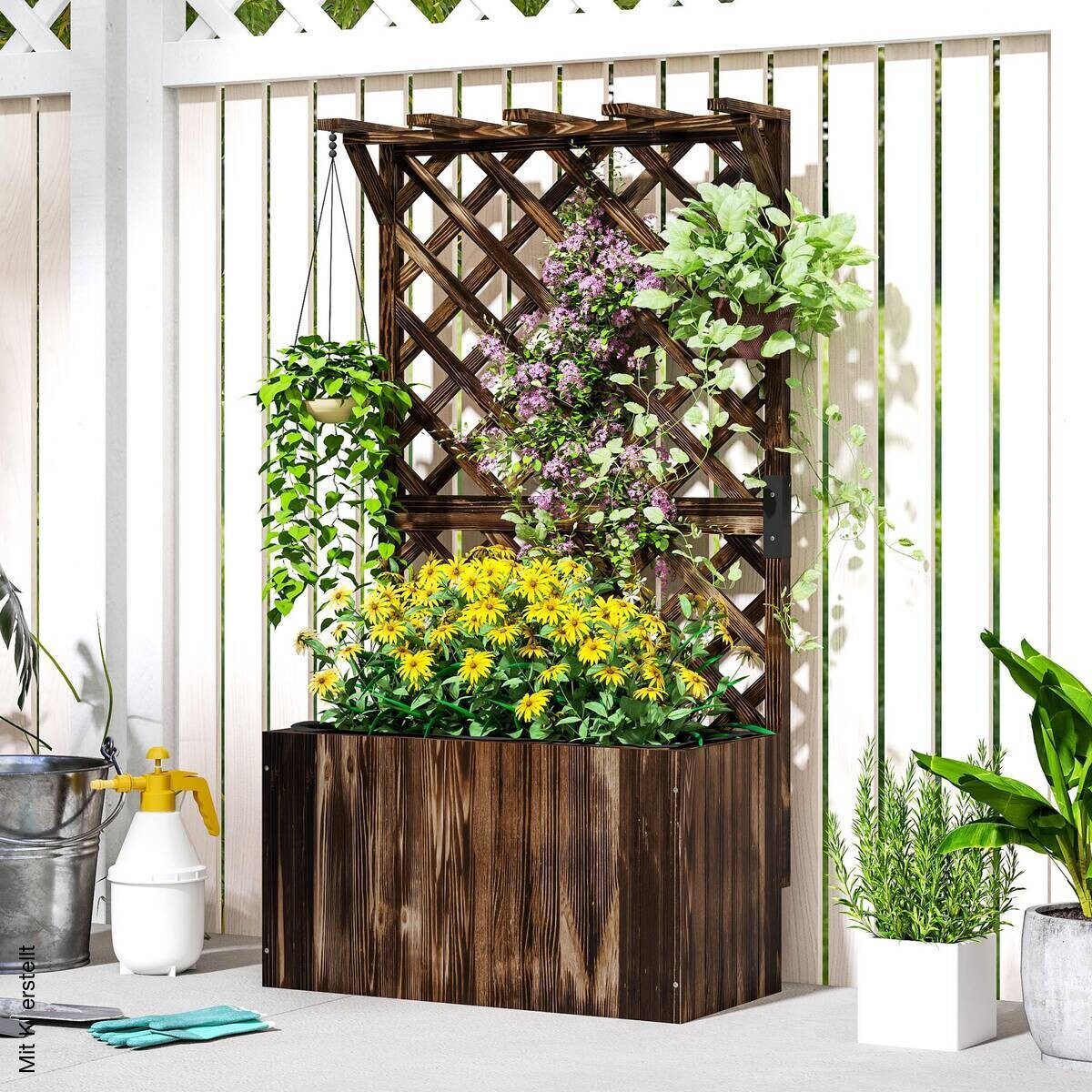 Outsunny Hochbeet B/H/T/L: ca. 33x122x33x64 cm