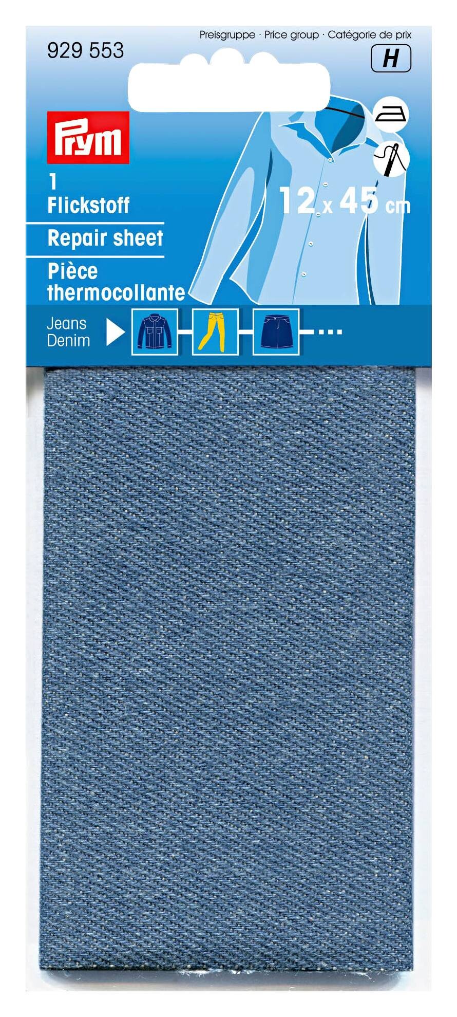 Prym Flickstoff mittelblau 100% Baumwolle