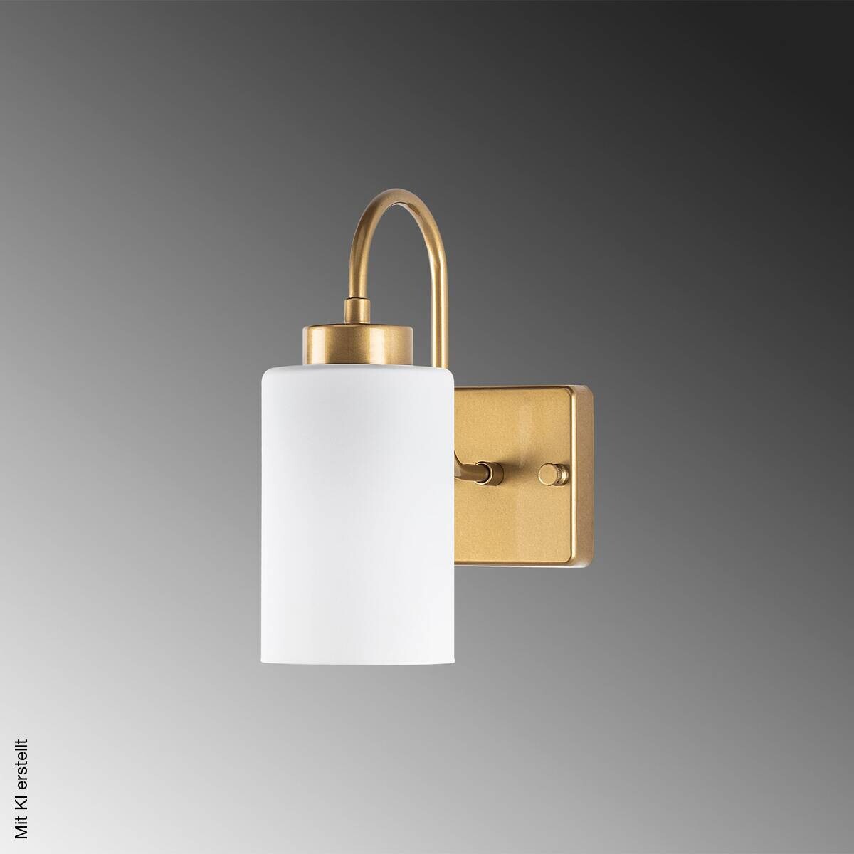 Opviq Wandleuchte gold weiß Metall Glas B/H/L: ca. 23x24x10 cm E27 1 Brennstellen
