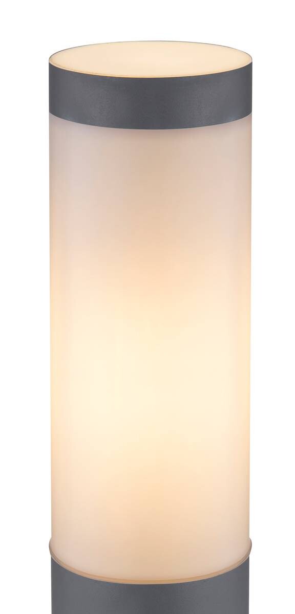 Außenwandleuchte 3157A Boston anthrazit Opal H/D: ca. 39x8 cm