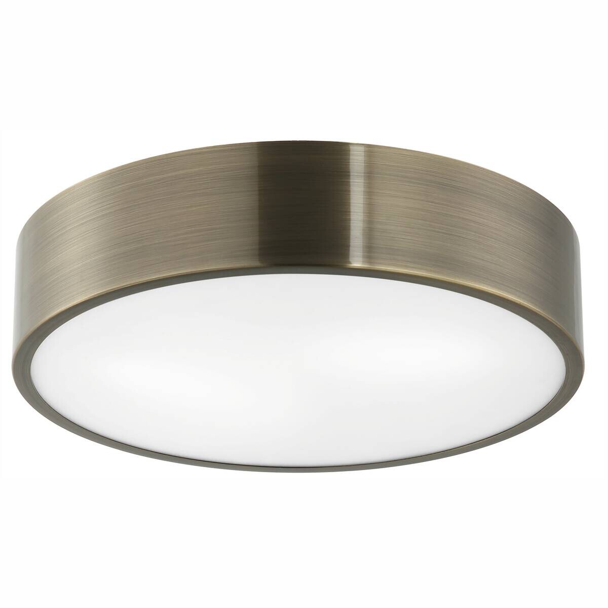 Lamkur Deckenleuchte platin Stahl B/H/L: ca. 37x8x37 cm E27 2 Brennstellen