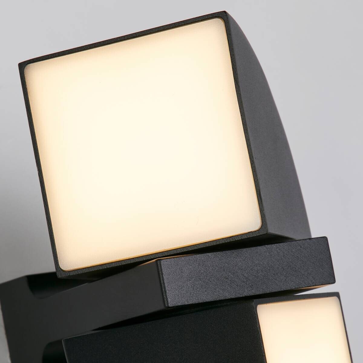 LED-Außenwandleuchte weiß schwarz B/H/T: ca. 12x20,5x17 cm