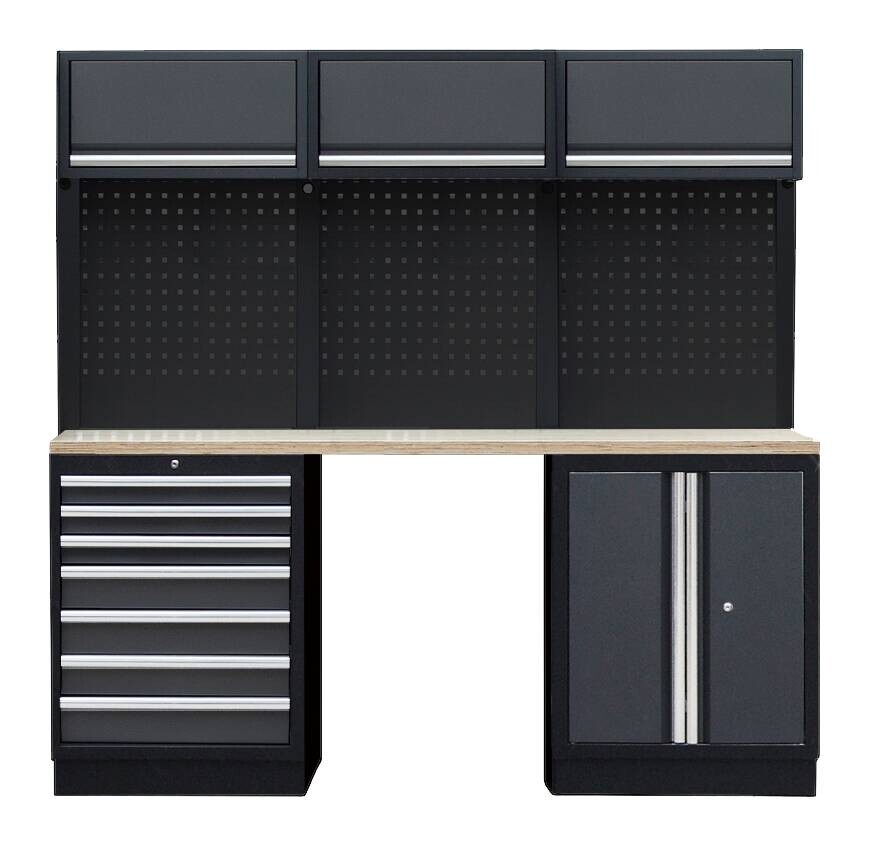 Werkstatteinrichtung Apollo anthrazit B/H/L: ca. 204x200x46 cm