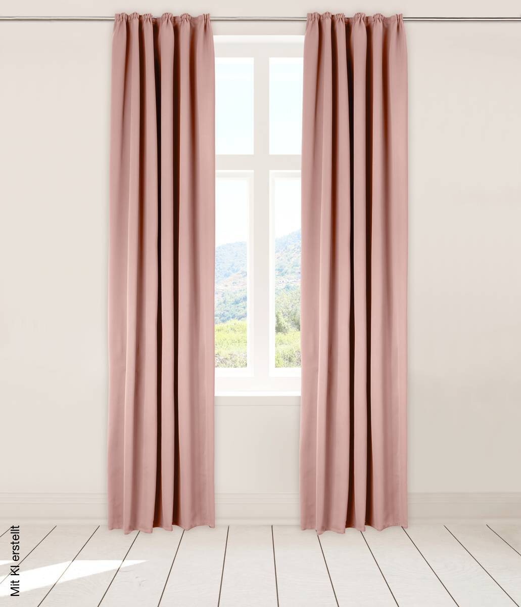 POCOline Verdunklungsvorhang Luna rosa B/L: ca. 140x245 cm