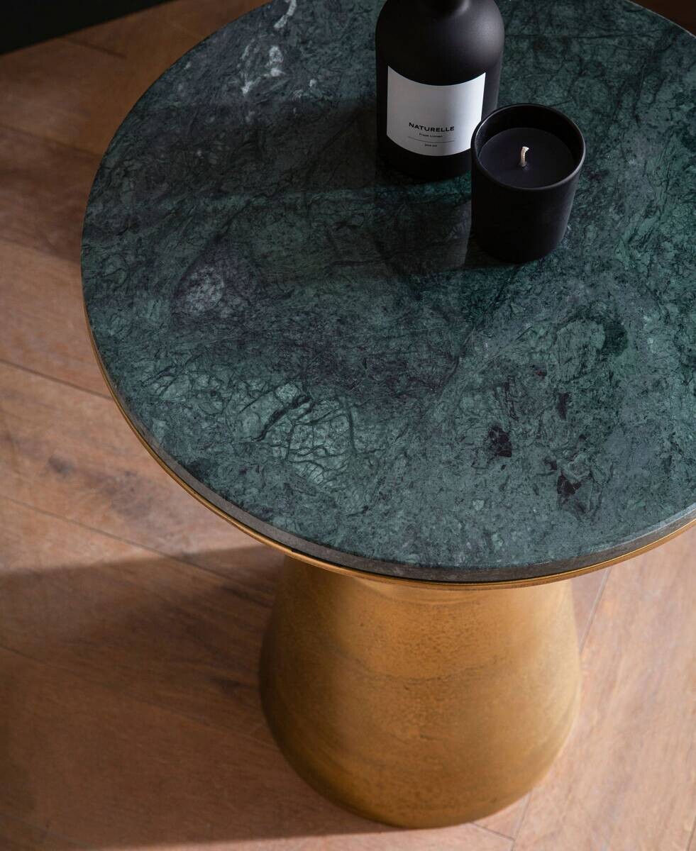 Beistelltisch gold Optik Marmor B/H/T: ca. 40x57x40 cm