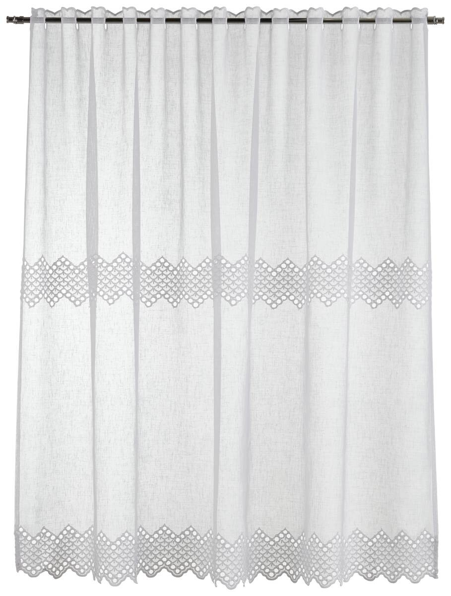 POCOline Scheibengardine Tanja weiß 100% Polyester B/L: ca. 110x140 cm