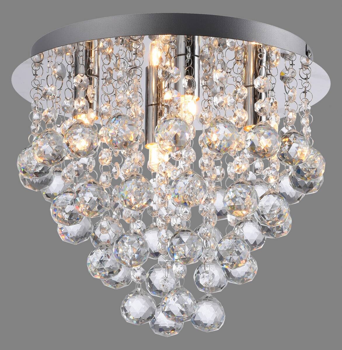 Just Light LED-Kronleuchter Kulunka B/H/L: ca. 28x25x28 cm