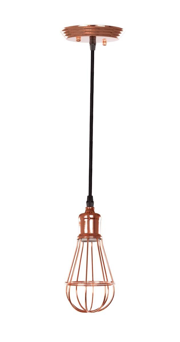 Kayoom Pendelleuchte Kupfer Eisen B/H/L: ca. 23x10x23 cm E27 1 Brennstellen