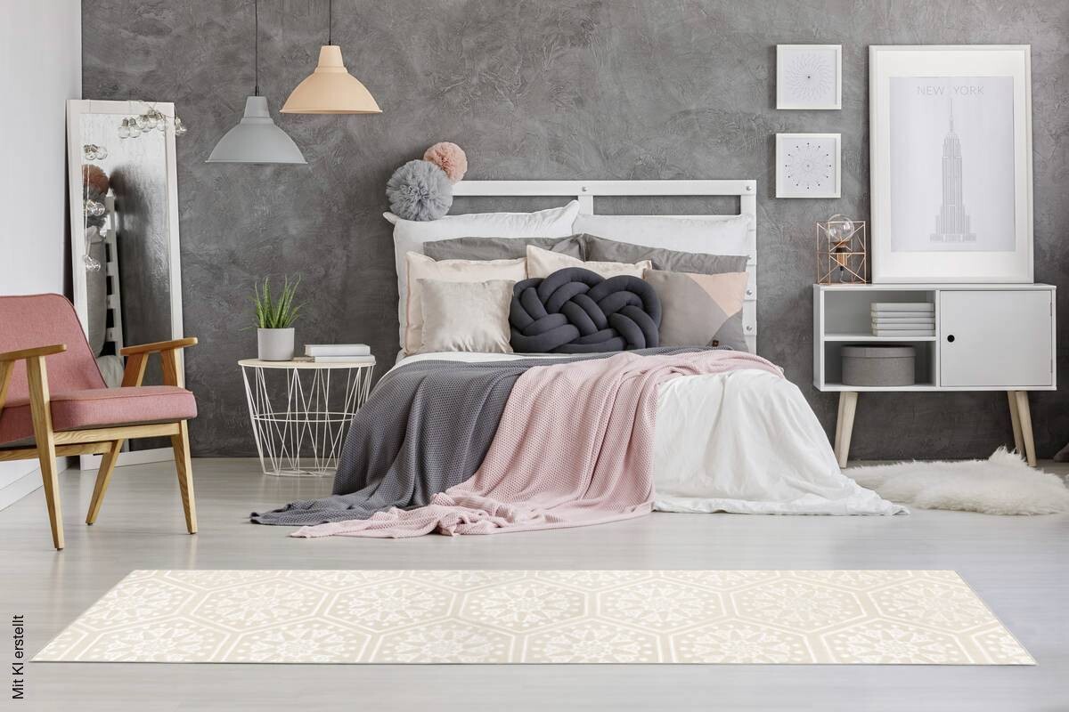 360Living Teppich Monroe creme B/L: ca. 80x300 cm