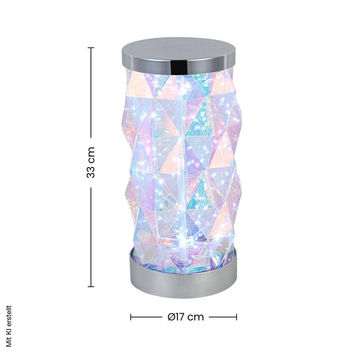 Nolo LED-Tischleuchte Shine transparent pearl B/H/T: ca. 37x16x16 cm