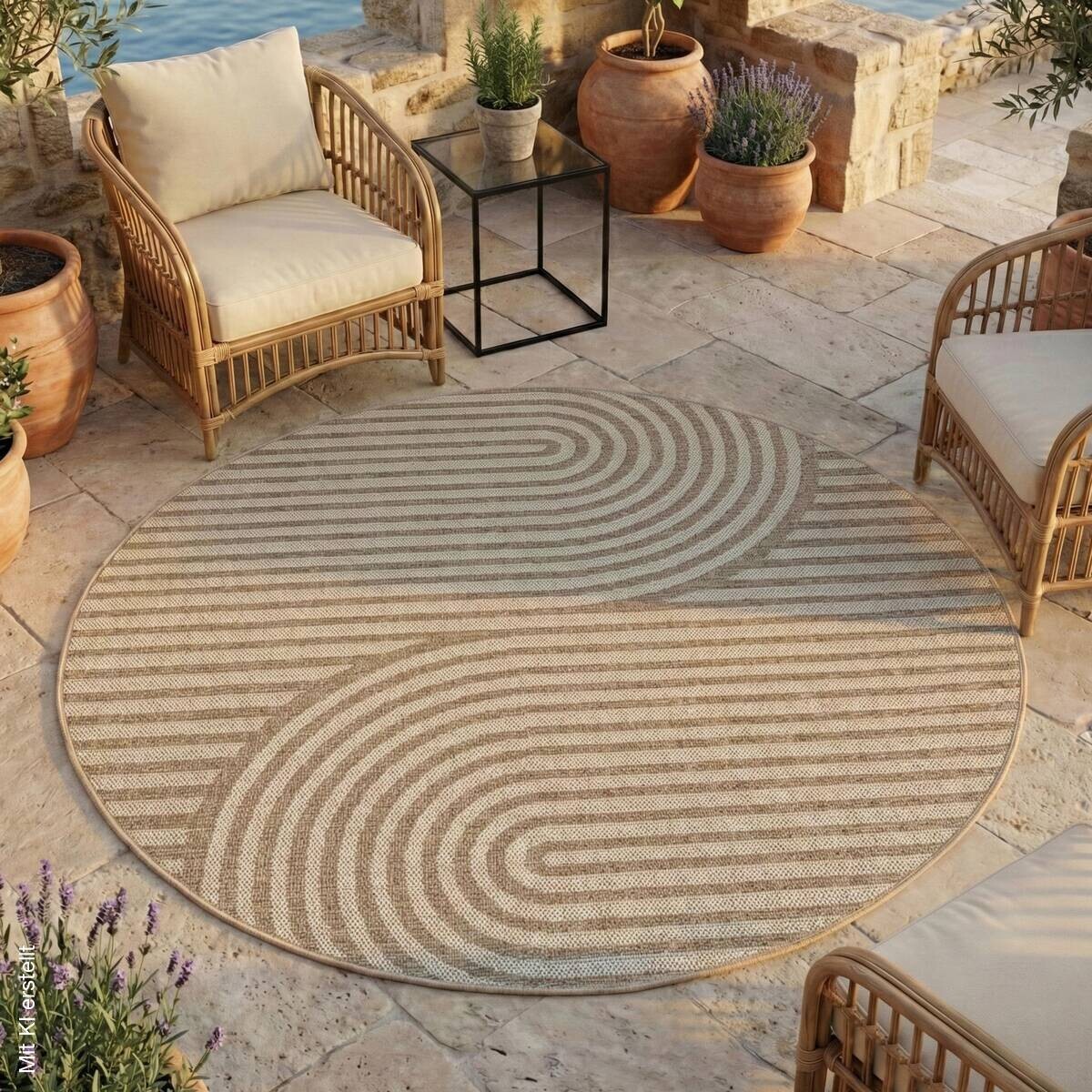 Ayyildiz Flachwebteppich DESERT beige D: ca. 200 cm