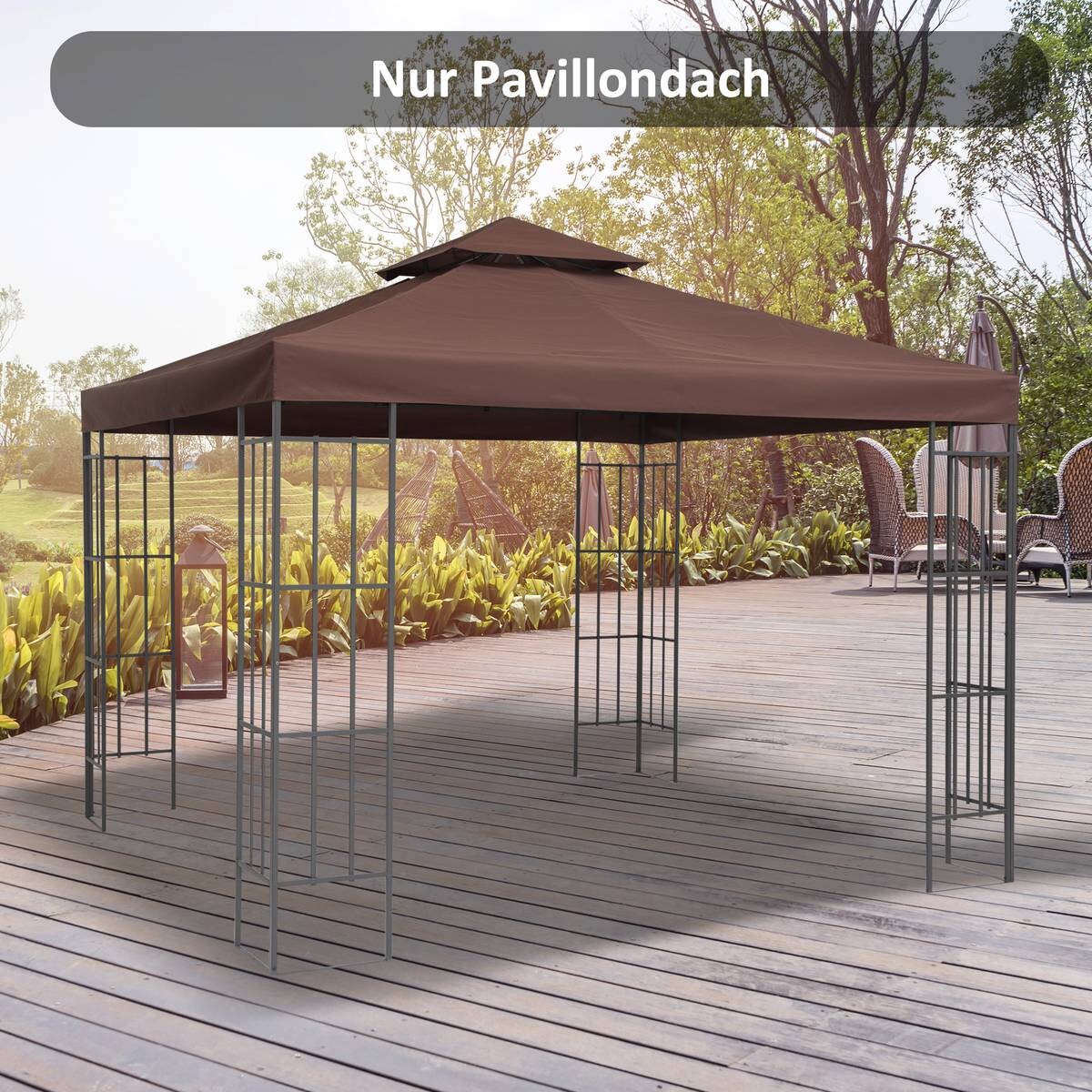 Outsunny Ersatzdach für Pavillon