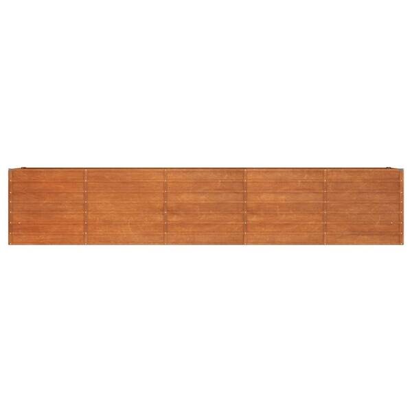 Hochbeet braun Stahl B/H/L: ca. 80x77x400 cm