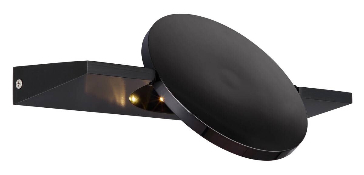 GLOBO LED-Wandleuchte schwarz Metall Aluminium B/H: ca. 15x28 cm 1 Brennstellen