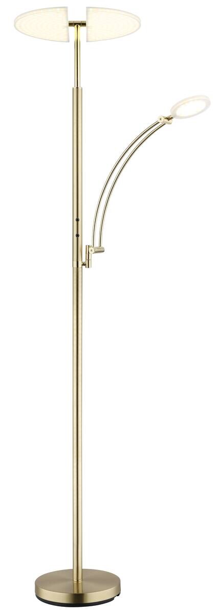 GLOBO Stehlampe messing Acryl Metall B/H/T: ca. 40,5x183x80 cm 1 Brennstellen