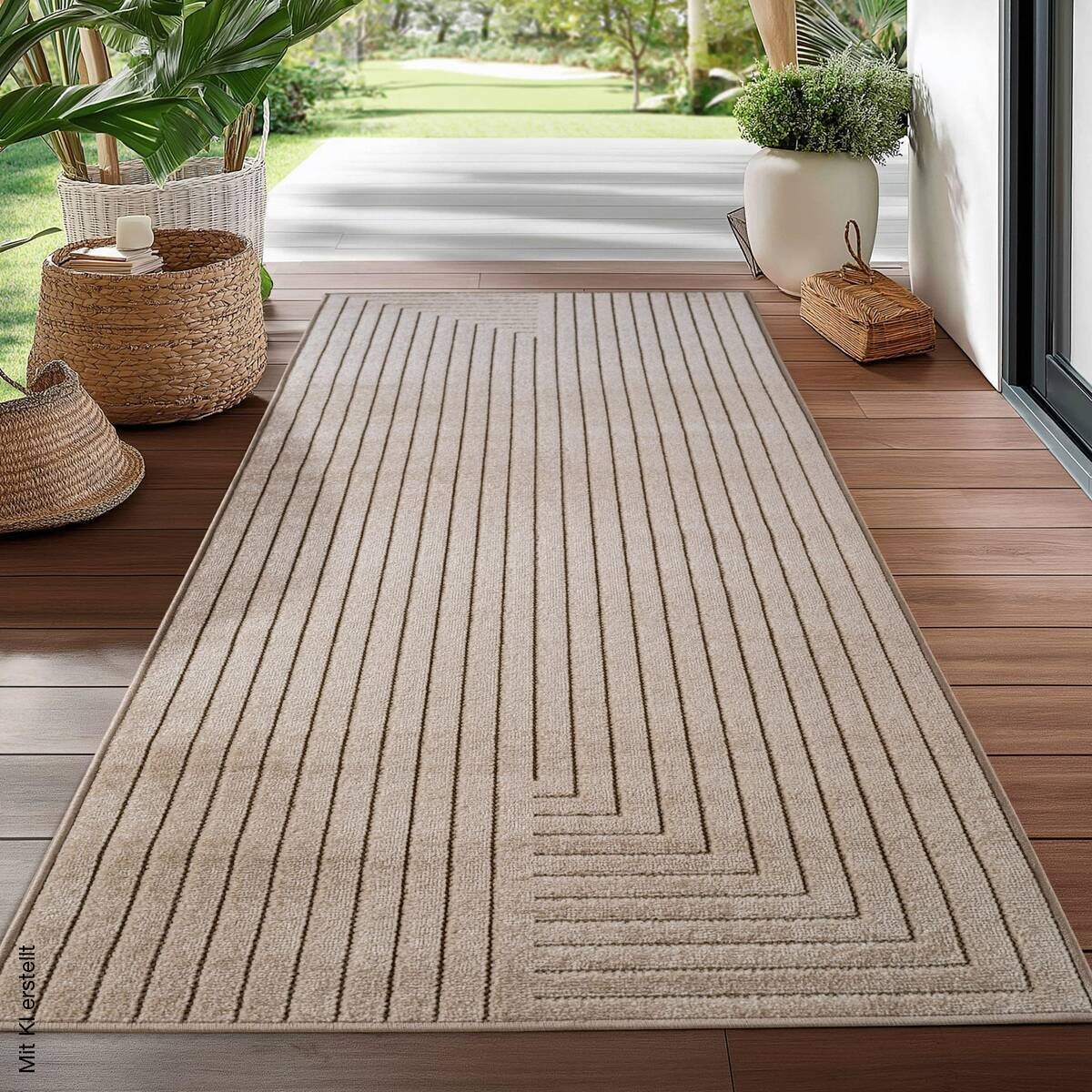Ayyildiz In-/Outdoor-Teppich NOVA beige B/L: ca. 80x150 cm