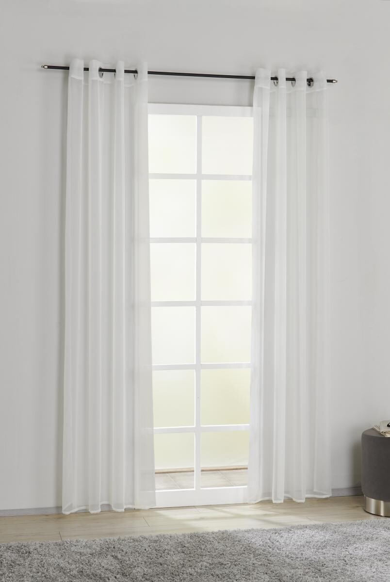 POCOline Ösenvorhang Micha champagner B/L: ca. 135x235 cm