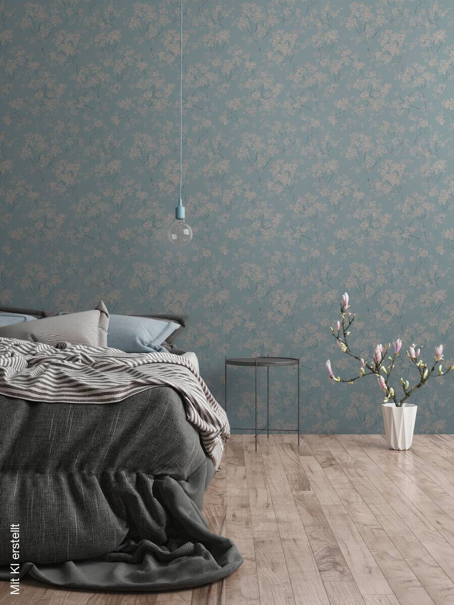 A.S.Creation Vliestapete türkis beige B/H/D: ca. 53x1005x8,6 cm