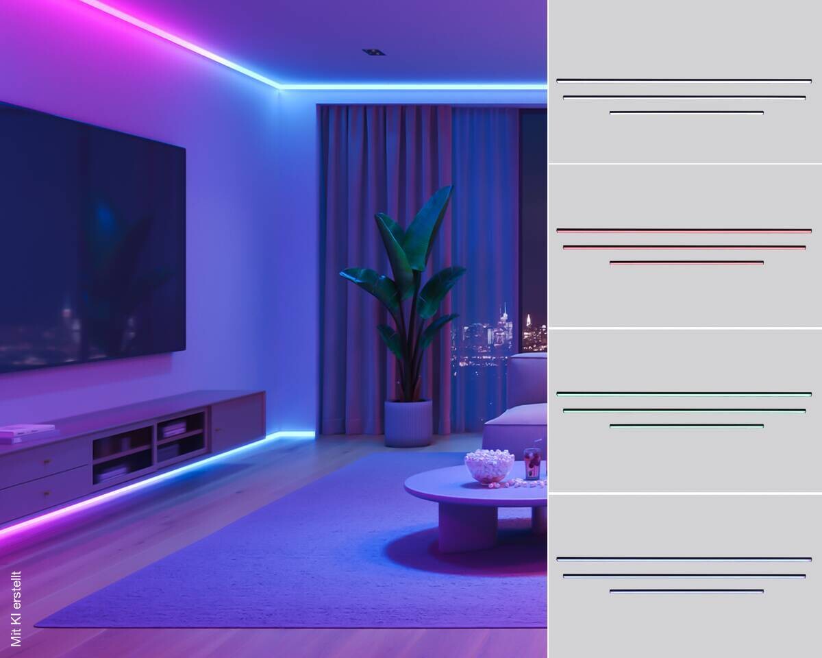 Nolo LED-Akustikpaneelbeleuchtung Line H: ca. 75 cm
