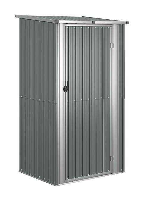 vidaXL Gartenhaus grau B/H/T: ca. 118,5x209,5x97 cm