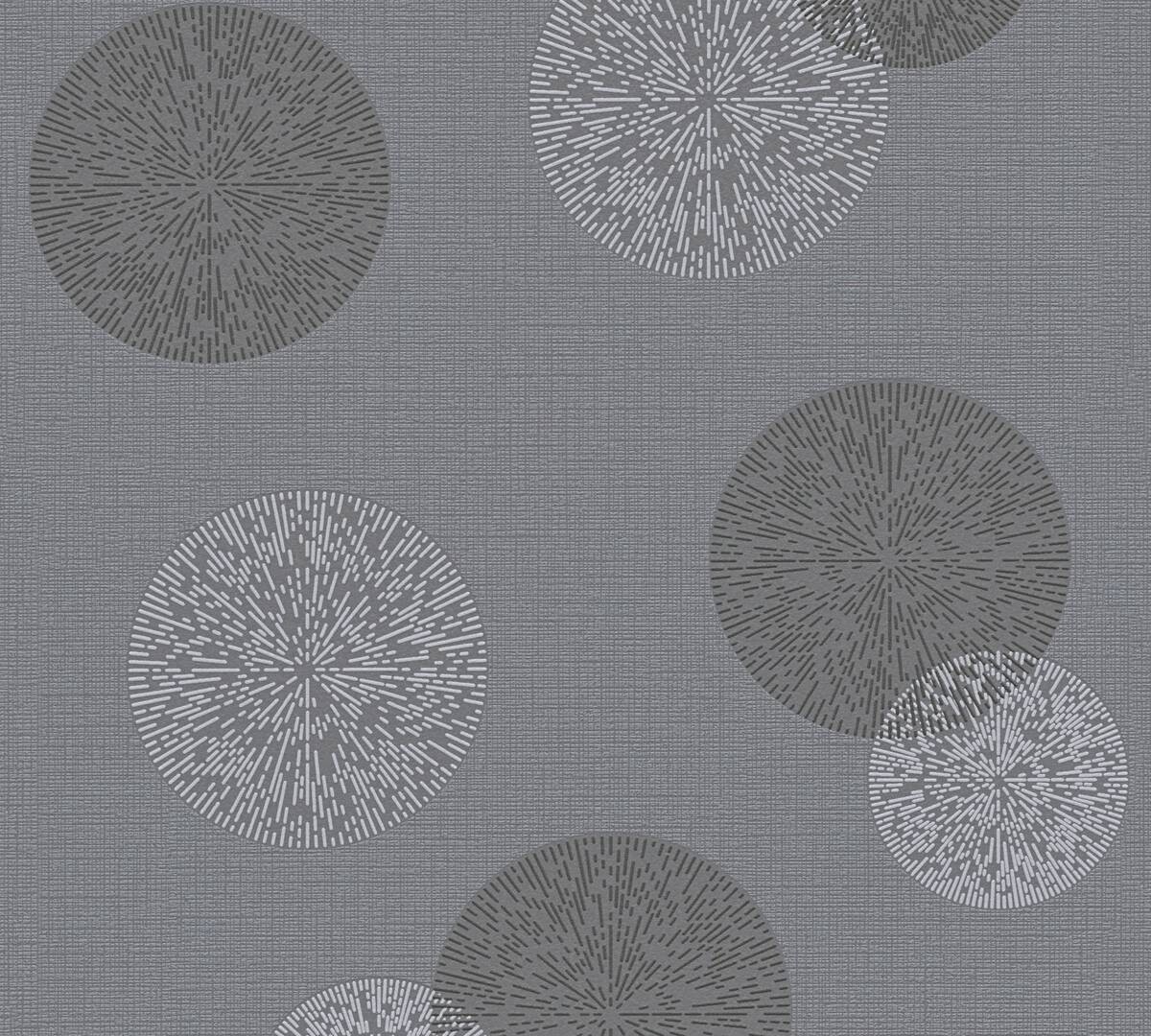 A.S.Creation Vliestapete Black & White Punkte grau B/L: ca. 53x1005 cm