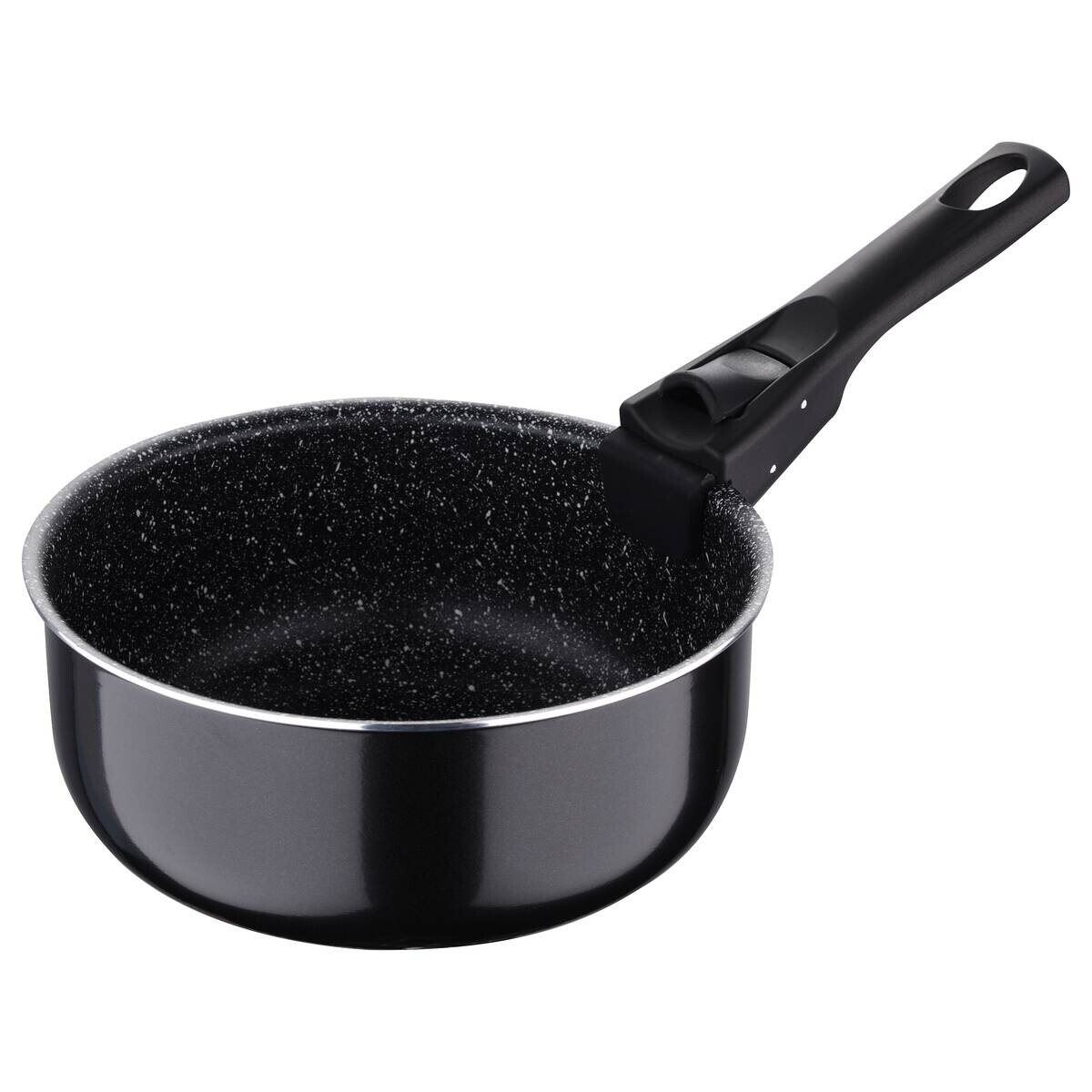 BERGNER Topfset Click & cook black schwarz Aluminium 4 tlg.