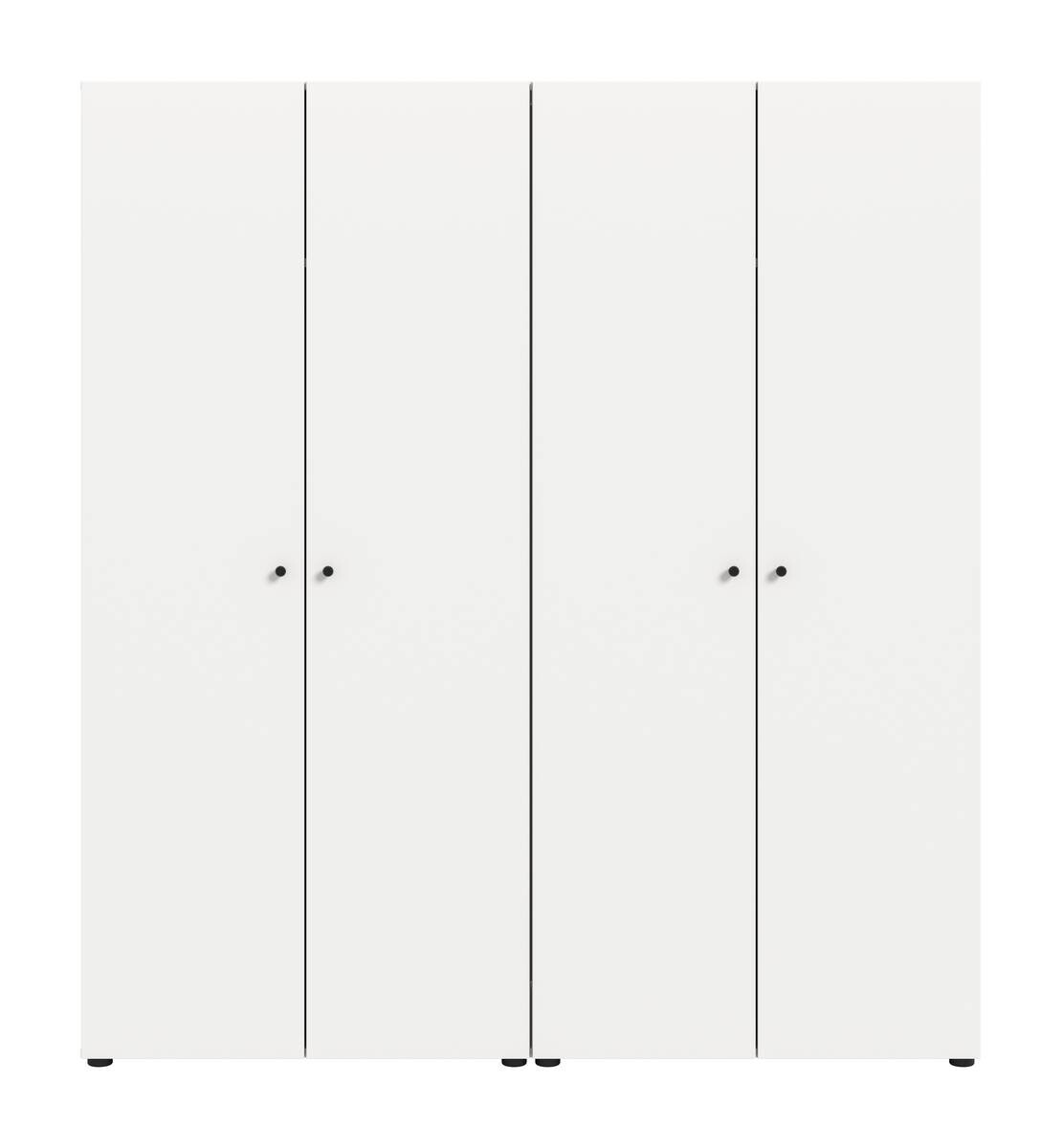 Kleiderschrank DARWIN weiß B/H/T: ca. 160x176x51 cm