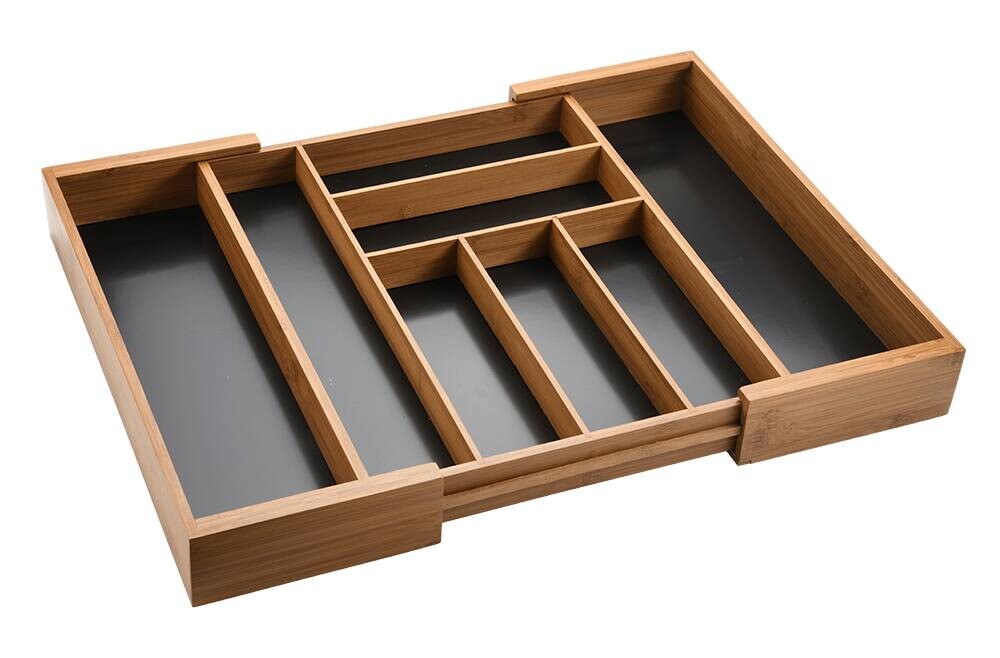 Kesper Besteckkasten braun Bambus B/T/L: ca. 43x6x34 cm