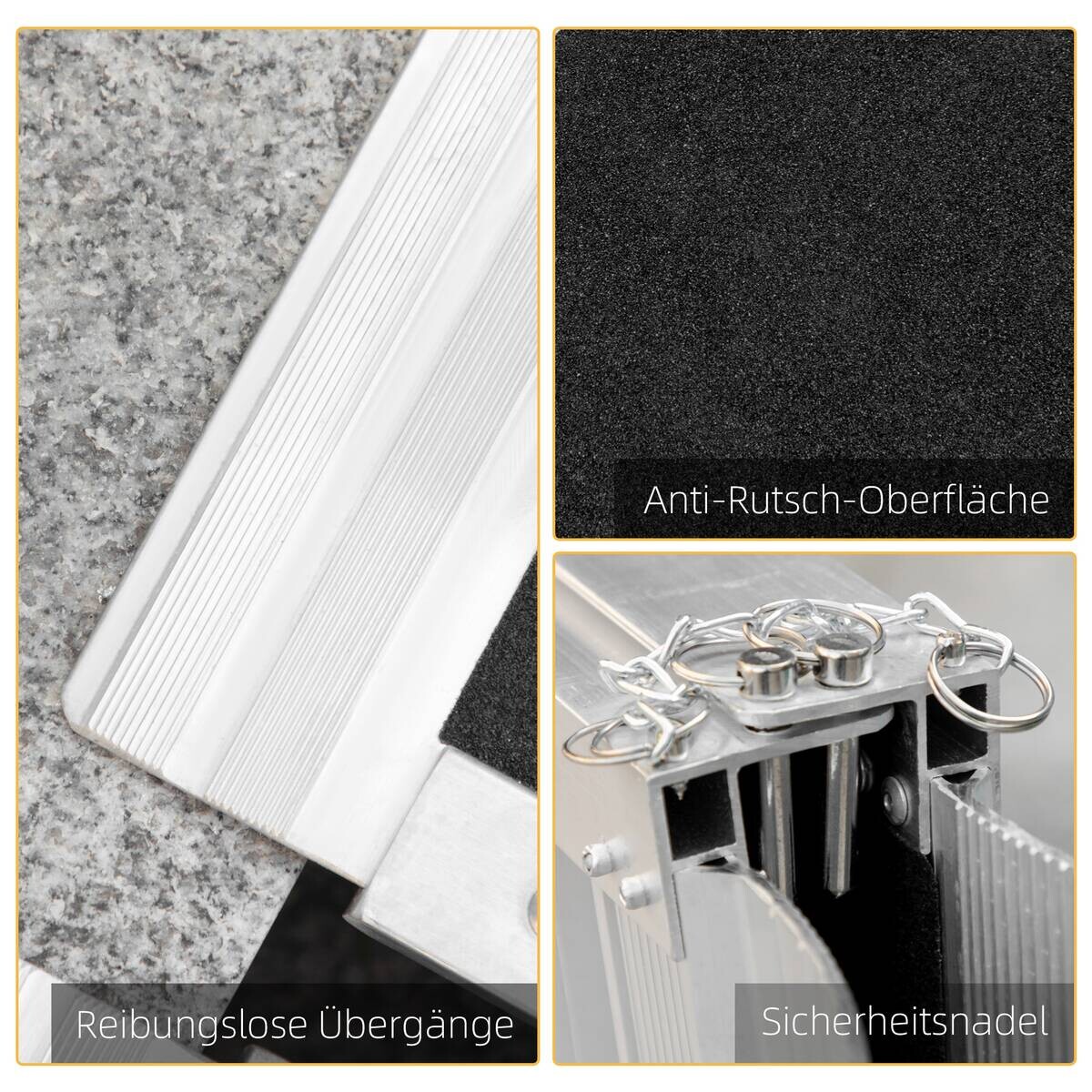 HOMCOM Haushaltshelfer silber PVC B/H/L: ca. 73x93x5 cm