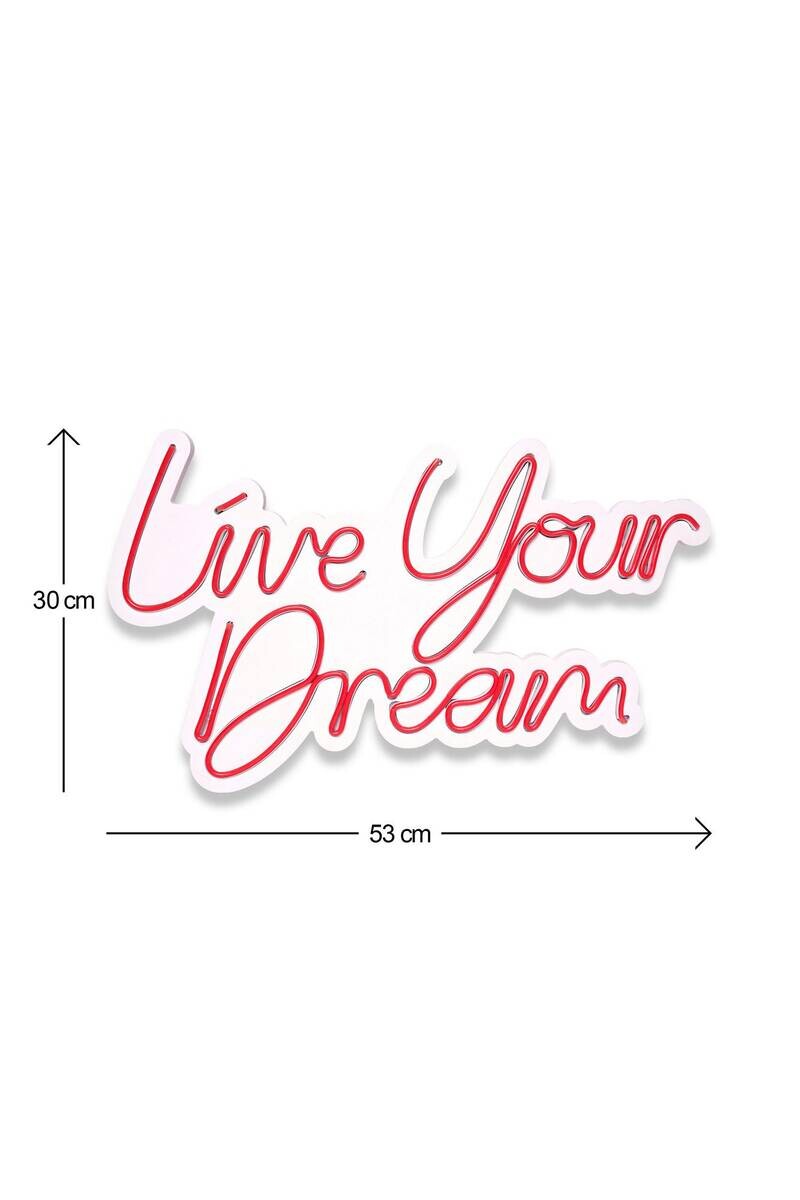 Opviq LED-Wandleuchte rot PVC B/H/T/L: ca. 53x30x2x53 cm