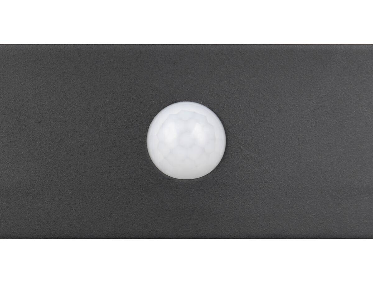 Solar-Außenwandleuchte schwarz B/H: ca. 21,5x6 cm