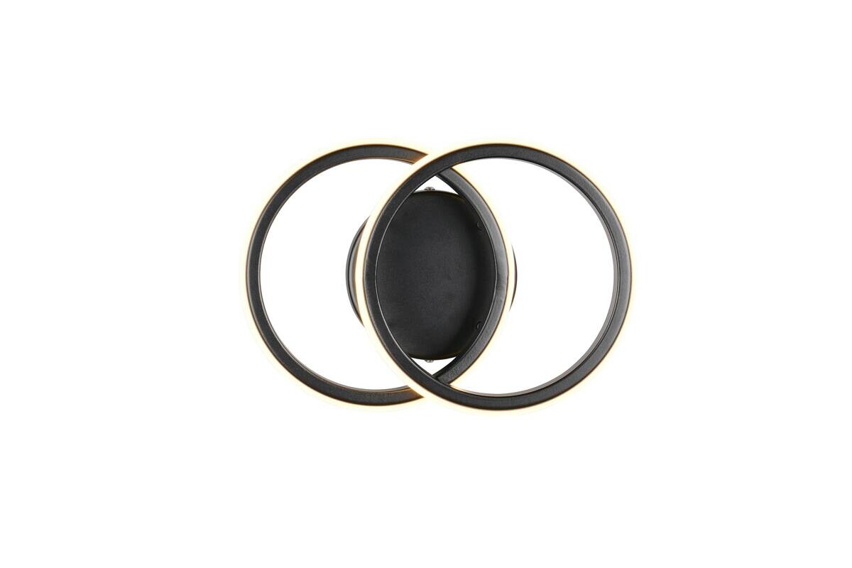 Reality LED-Deckenleuchte mattschwarz Metall B/H/D: ca. 26x10,5x18,5 cm