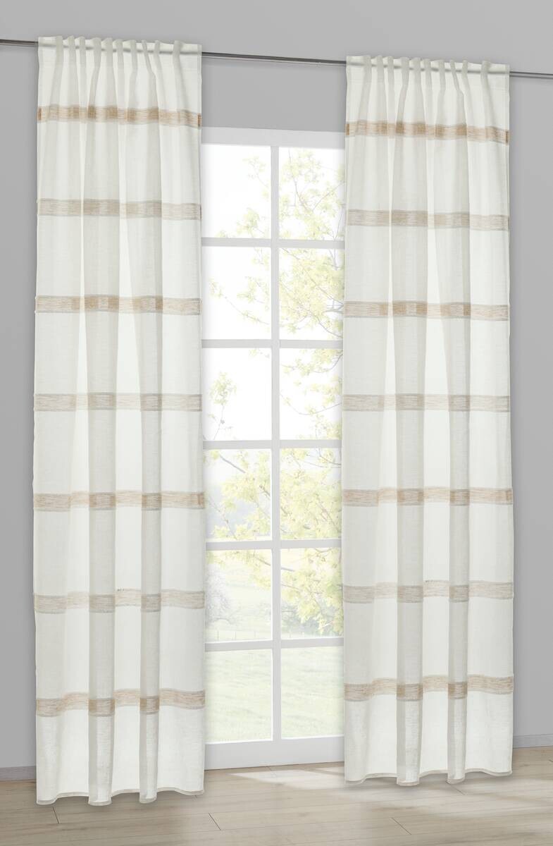 Kombivorhang Elea beige B/L: ca. 140x245 cm