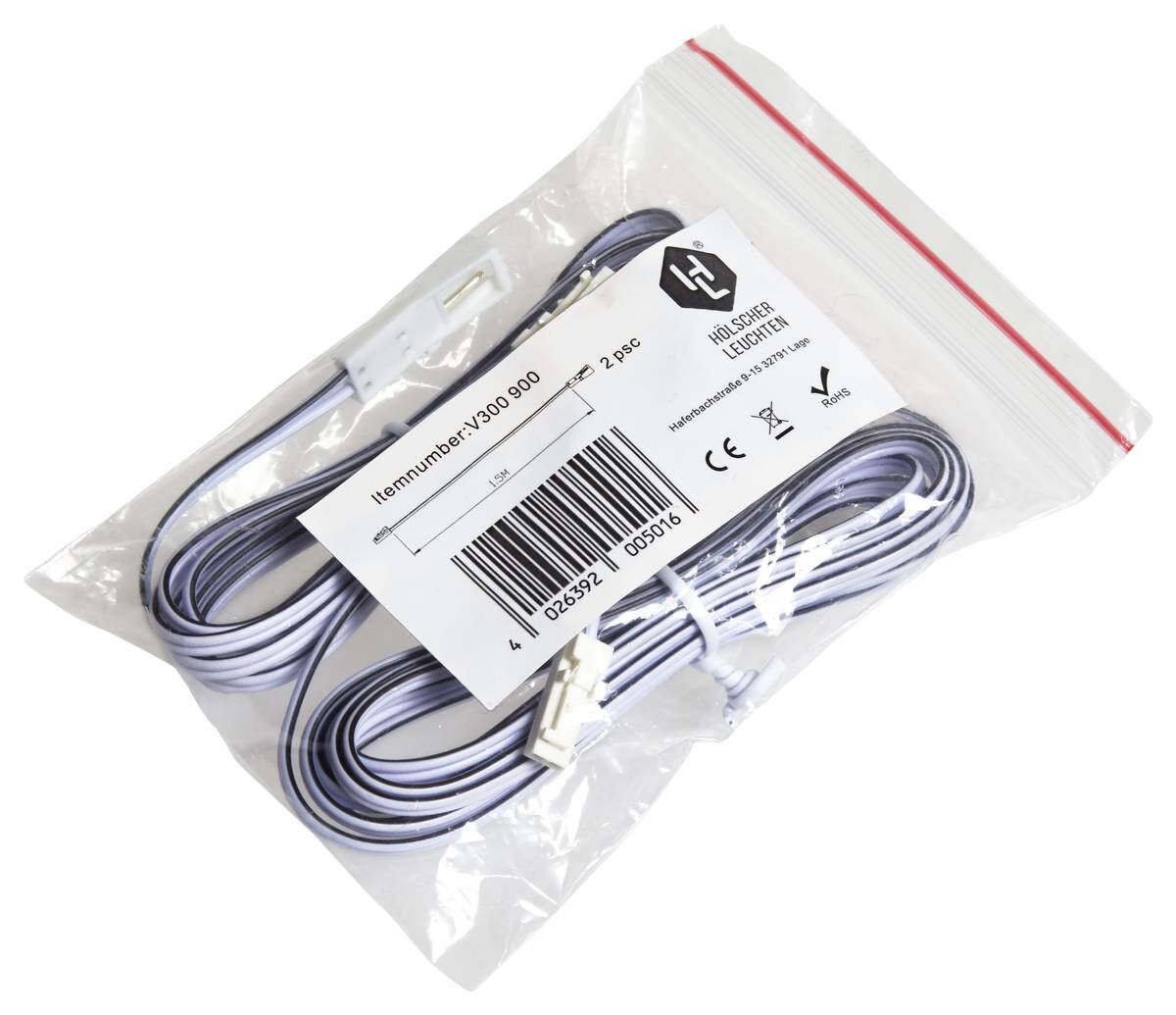 HÖLSCHER Verlängerungskabel V300 900 weiß Kunststoff