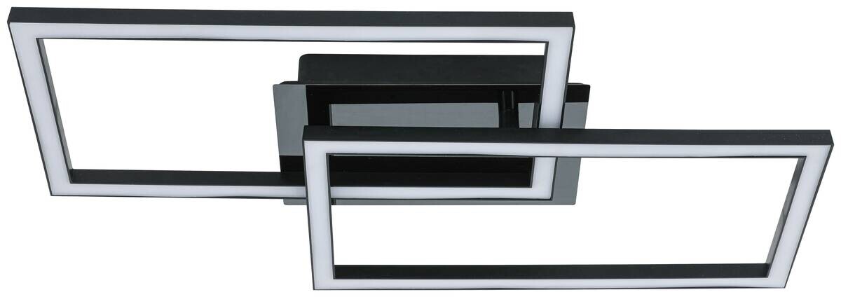 Nolo LED-Deckenleuchte Lenna schwarz Kunststoff B/H/L: ca. 50x6,5x29 cm